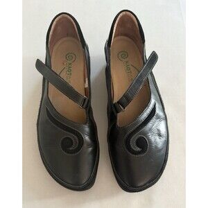 NAOT Womens Mary Jane Shoes Matai Black Leather Made in Israel Womens 42 US 11
